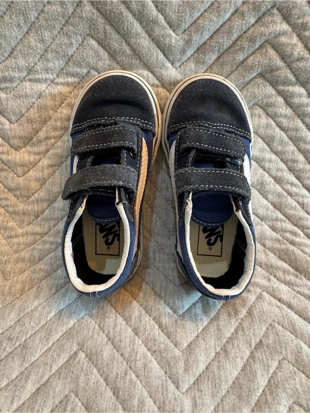 Toddler size 8 Vans brand in blue